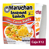 Maruchan Instant Lunch Carne Asada 12 Unidades