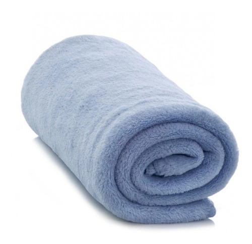 Manta Cobertor Microfibra Camesa Baby Antialérgico Azul
