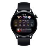 Huawei Watch 3 Active 1.43  Con Red Móvil Caja 46mm De  Acero Inoxidable Y Cerámica Black, Malla  Black De  Fluoroelastómero