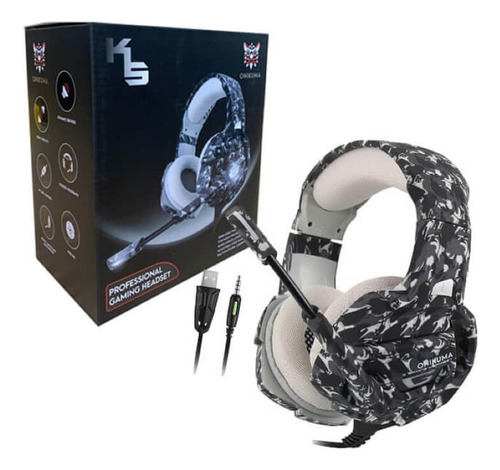 Fone Ouvido Headset Gamer K5 Urbano Onikuma Camuflado