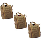 Pack X3 Pouch Bolso Primeros Auxilios Tactico Militar Medico