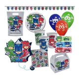 Pack Cumpleaños Pj Masks Original X 30 Cotillón Activarte