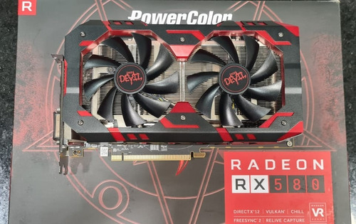 Placa De Vídeo Amd Powercolor  Red Dragon Radeon Rx 580 8gb