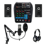 Jammin Pro Studio Pack 2 Bt Interfaz De Audio Usb Color Negro