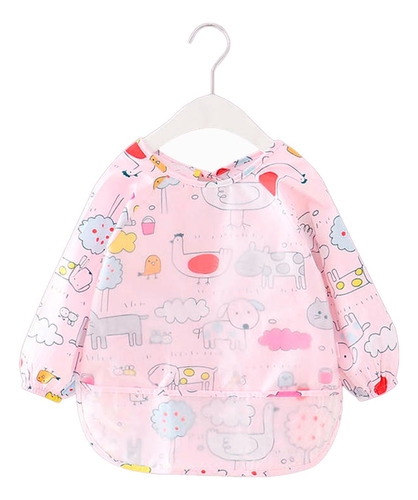 Babero Impermeable Para Bebés De Manga Larga 