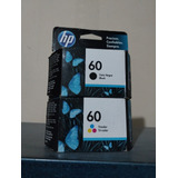 Pack Cartuchos De Tinta Hp 60 Originales Sellado 