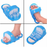 Chinelo Massageador C/ Escova Esfoliador Bucha Pedicure