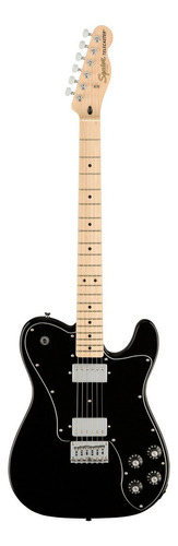 Guitarra Eléctrica Squier By Fender Affinity Series Telecaster Deluxe De Álamo Black Brillante Con Diapasón De Arce
