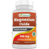 Oxido De Magnesio  500mg, 180 Capsulas 