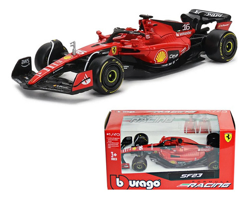 Auto Bburago Ferrari Sf23 #16 F1 Charles Leclerc 2023 Fia