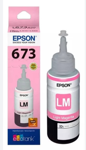 Tinta Epson 673 Magenta Light Color A Eleccion Sin Caja 