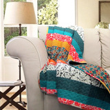 Manta Bohemia Reversible Lush Decor Con Patr?n De Rayas Colo