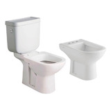 Juego Sanitario Ferrum Bari Inodoro Tapa Asiento Bidet 3a