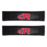 Par Almohadillas Para Cinturón Auto Vw R Negro Rojo 2 Piezas