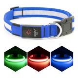 Vizpet Collar De Perro Led Recargable Por Usb, 100 % Imperme