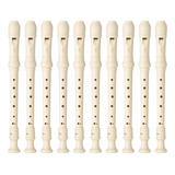 Kit 20 Flautas Doce Soprano Germânica Em C Yrs-23 Yamaha Cor Bege