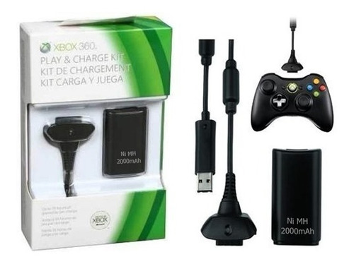 Kit Carga Y Juega Xbox 360 2000mah