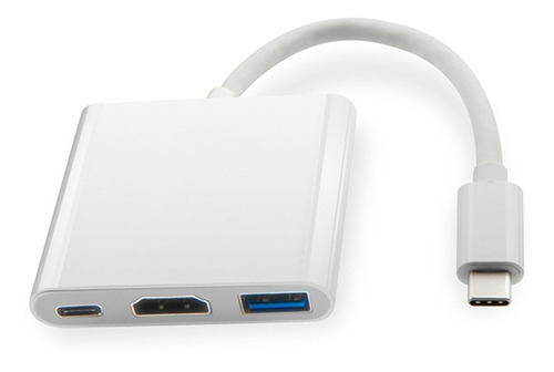 Adaptador Macbook 12 Usb-c A Hdmi Usb 3.0 Usb C 3 En 1 Plate