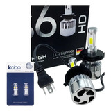 Kit Bi Led Cree H4 S6 Hd 44000 Lum Alta Y Baja + 2 Led T10