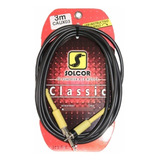 Cable Auxiliar Stereo Plug 6.3 / Plug 3.5  Caux03   3 Metros