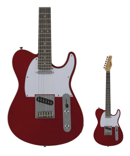 Outlet Guitarra Tagima Telecaster T-550 Ca Df/wh Candy Apple