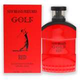 Perfume New Brand Golf Red Edt Spray Para Homens 100ml