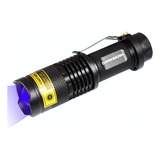 Mini Linterna Luz Led Uv Ultra Brillante Recargable Usb 