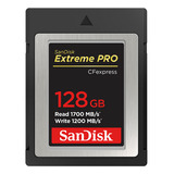 Cartão Memória Sandisk 128gb Cf Express Tipo B Extreme Pro