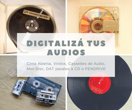 Regala Digitalizar Y Guarda  Audios Viejos A Mp3 Wav Cd Dvd