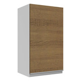 Armário Aéreo 100% Mdf 35 Cm 1 Porta Acordes Madesa Br Cor Branco/rustic