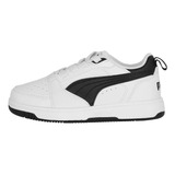 Zapatilla Puma Rebound V6 Low Niño White/black