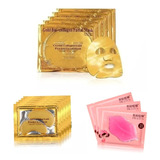 30 Mascarillas Colágeno Oro 24k Faciales Parches Ojos Labios