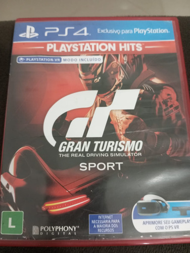 Jogo Gran Turismo Sport Ps4 Midia Fisica