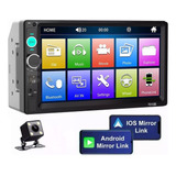 Auto Estéreo Táctil Bluetooth Mirrorlink Usb Fm Aux Cámara E