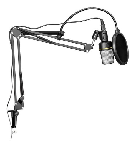 Microfone Estúdio Sf920 + Pop Filter + Braço Articulado