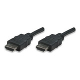 Cable Hdmi Macho A Macho Manhattan Color Negro De 10 Metros 