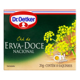 Chá Erva-doce-nacional Dr. Oetker Caixa 20g 10 Unidades