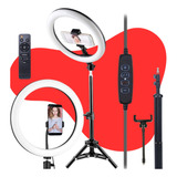 Ring Light Estudio Profissional Com Tripe 210m Super Luz Led