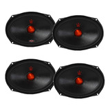 6x9 Magnum 200w Rms 04 Alto Falante Coaxial Woofer Kit Som