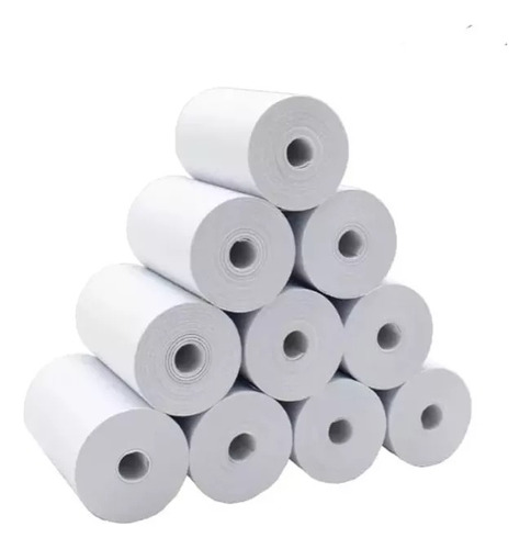 50 Rollos Papel Térmico 57mm X 15 Metros Datáfono Impresora 