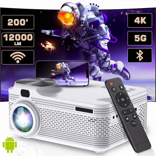 Proyector Profesional 8k Android Wifi Full Hd 1080p 12000 Lm