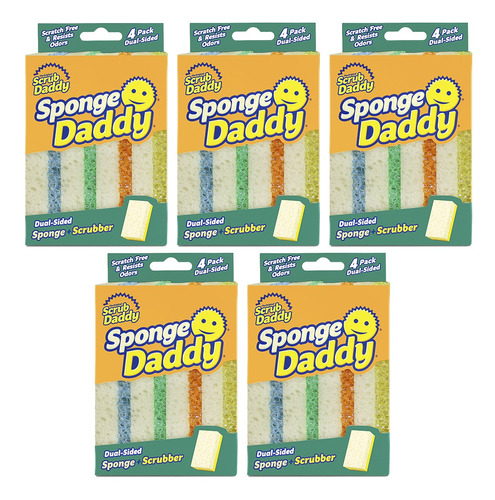 Sponge Daddy Fibra+esponja Cajac 5 Paquetes De 4 Esponjasc/u