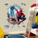 Vinilo Decorativo 3d, Avengers  Spiderman 41, Sticker 115x90