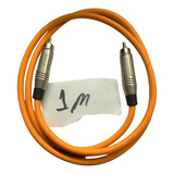 Cable 1 Rca Macho A 1 Rca Macho 1m Naranja Fluo