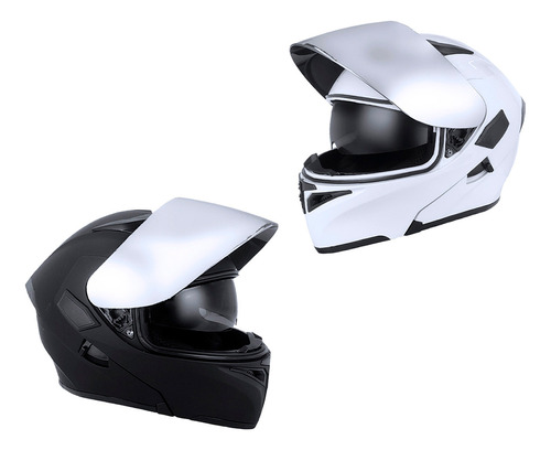 Duo Casco Abatible Ying / Yang Con Cert. Dot Doble Visor