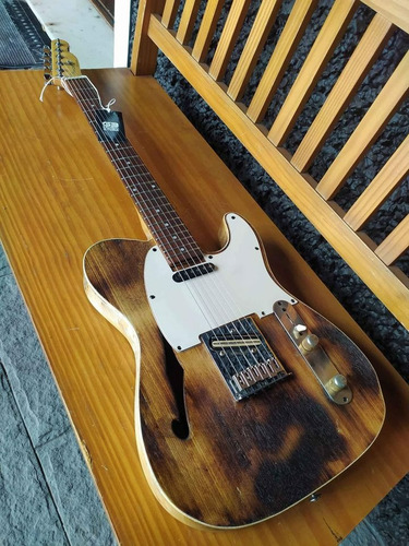 Guitarra Tagima Antiga Telecaster Thinline Relicada!