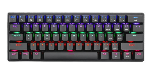 Teclado Mecánico Gamer Arena T-tgk321 60% Brown Switch Rgb