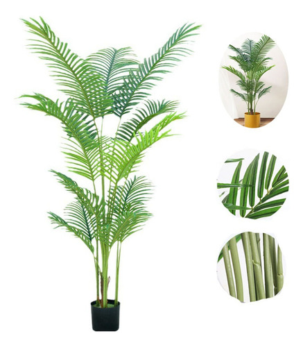 Planta Artificial Palmera Areca Decorativa Árbol Falso