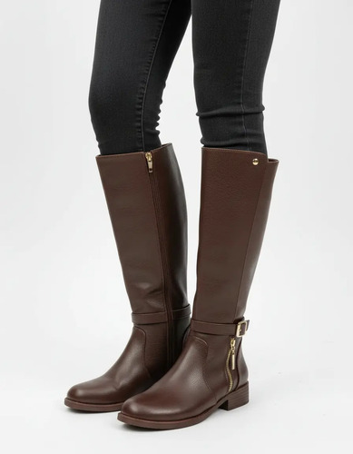 Botas Largas Planas Mujer Hermosas Campera Sara Franco