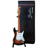 Réplica De Guitarra Mini Sunburst Fender Strat Con Licencia 